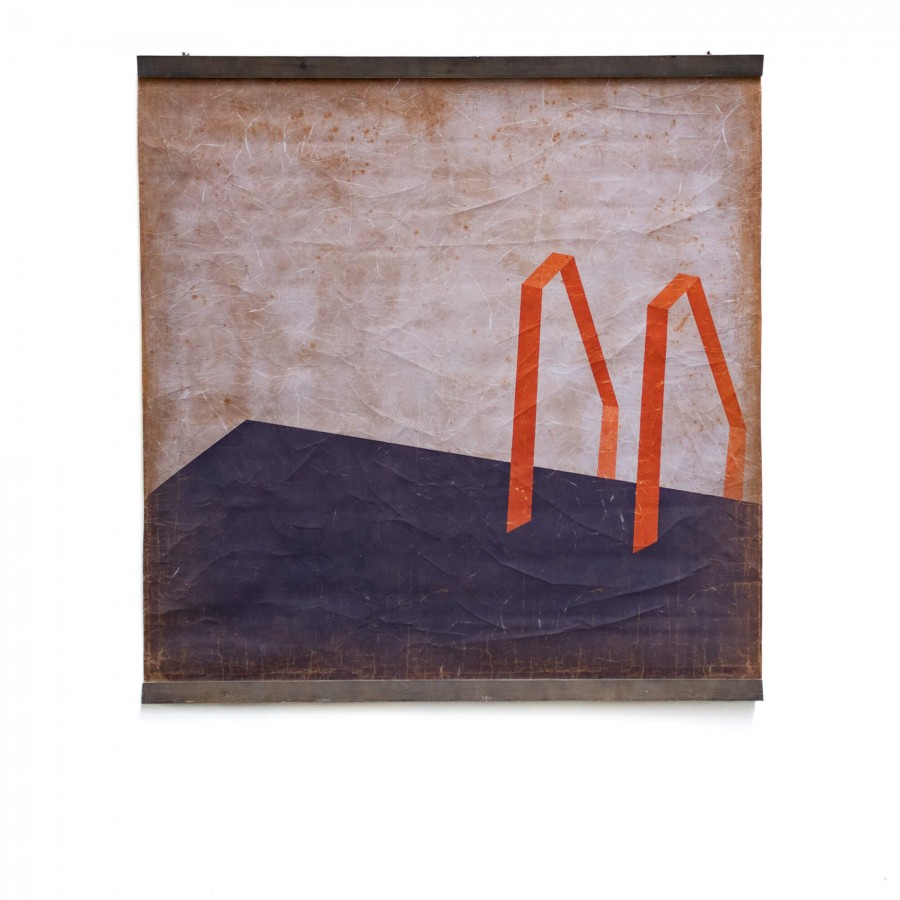 LA PISCINE NUIT (120x120cm)